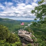 Aerial view of Chimney Rock State Park